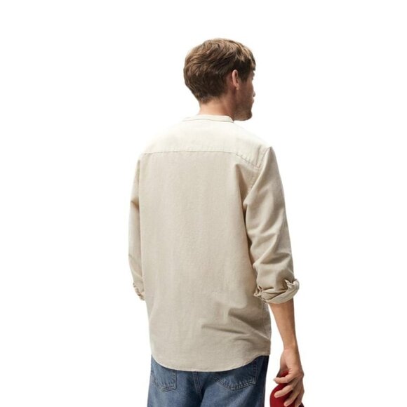 ZARA LINEN-COTTON STRUCTURED SHIRT light beige SIZE XL| 7545/224 - Picture 4 of 4